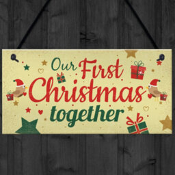 Red Ocean Couples First Christmas Together Plaque Christmas Xmas Tree Decoration Xmas Gift Mr And Mrs - thumbnail 4