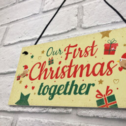 Red Ocean Couples First Christmas Together Plaque Christmas Xmas Tree Decoration Xmas Gift Mr And Mrs - thumbnail 7