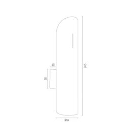 Luminosa Lighting Luminosa Akron Up & Down Wall Lamp Brass Steel - thumbnail 3