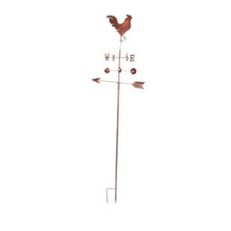 My Smart Buy Cockerel Windvane Xl - 213 Cm Outdoor Wind Sculpture With Rustic Copper Finish And Rooster Design, Weather-Resistant For Gardens - thumbnail 3