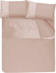 Smart Living Soft & Elegant Cosy Velvet Cuff Panel Duvet Cover Set With Pillowcases - thumbnail 4