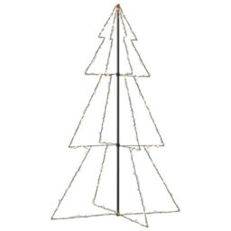 Walplus Christmas Cone Tree 240 Leds Indoor And Outdoor 118X180 Cm - thumbnail 2