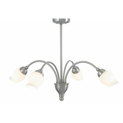 Luminosa Lighting Luminosa Rimini Pendant 4 Light G9 Satin Chrome - image 1