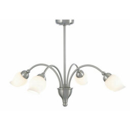 Luminosa Lighting Luminosa Rimini Pendant 4 Light G9 Satin Chrome - thumbnail 1