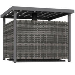 Outsunny Outdoor Rattan Coffee Table W/ Umbrella Hole Fit For Garden - thumbnail 8