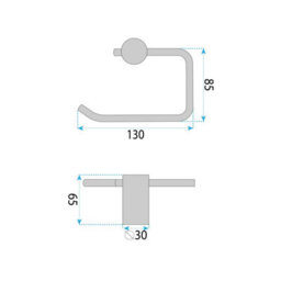 Toilet Paper Holder Rea 9711 Prism Brush Copper - thumbnail 8
