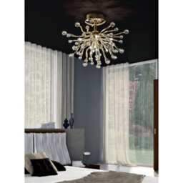 Luminosa Lighting Luminosa Tizio Ceiling 10 Light G4 French Gold/crystal, Not Led/cfl Compatible - thumbnail 3