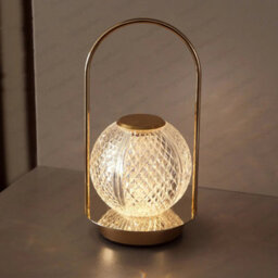 Wireless Table Lamp Rechargeable Portable Bedroom Bedside Touch Crystal Desk Lamp - thumbnail 4