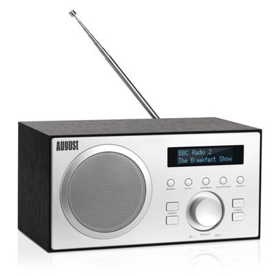 Mains Powered Dab/dab+/fm Radio, Dual Alarm Clock, Bluetooth Speaker With Subwoofer, Usb Mp3 Player, 3.5mm Aux In - August Mb420B - image 1