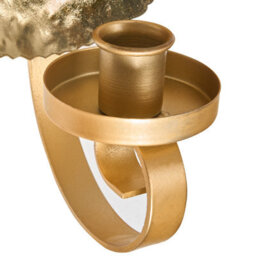 Beliani Set Of 2 Wall Candle Holders Feijo Metal 44 Cm Gold - thumbnail 9