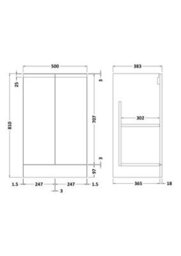Hudson Reed Urban Floor Standing Vanity Unit - thumbnail 2