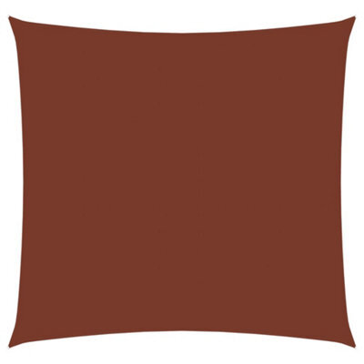 Berkfield Sunshade Sail Oxford Fabric Square 6X6 M Terracotta - image 1