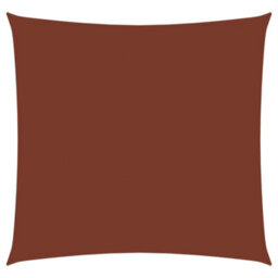 Berkfield Sunshade Sail Oxford Fabric Square 6X6 M Terracotta - thumbnail 1