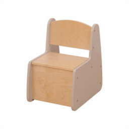 Furniturehmd Wooden Toddler Stool,sturdy Design With Hidden Storage And Anti-Pinch Hinges, Multipurpose Kids Stool For Sink - thumbnail 5