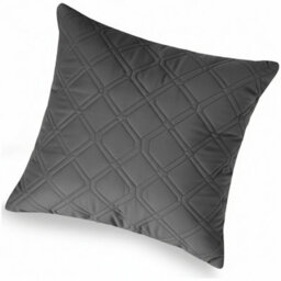 Ameha Grey Embossed Diamond Velvet Cushion Cover, 18X18 Inch, Anti Allergic, Breathable & Ultra Soft