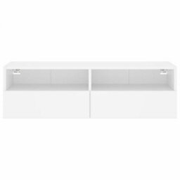 Berkfield Tv Wall Cabinet White 100X30X30 Cm Engineered Wood - thumbnail 7