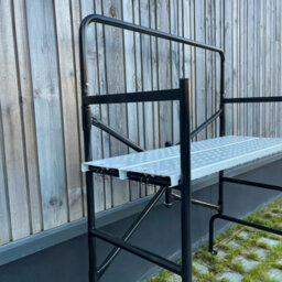 Sweeek - 2-Level Shelf Scaffolding With Wheels Rolling And Folding Scaffolding Black 140X78X135 Cm - thumbnail 6