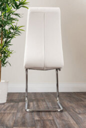 Furniturebox Uk Santorini Brown Round Round Dining Table And 6 White Murano Chairs - thumbnail 8