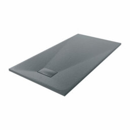 Sundaze Matt Black Walk In Wet Room Shower Enclosure 800mm & 800mm & 215mm Flipper Panel With 1500X800mm Anthracite Shower Tray - thumbnail 3