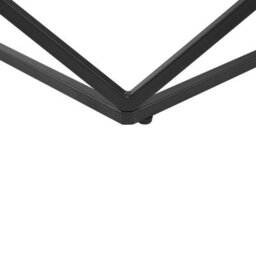 Wyld And Coco Marble Coffee Table Beige Top Black Metal Base 80 X 80 Cm - thumbnail 5