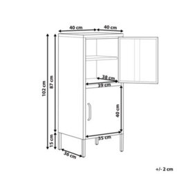 Beliani Storage Unit Huron Metal Green - thumbnail 3