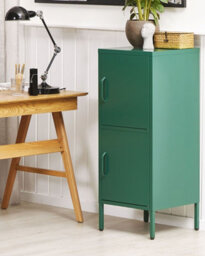 Beliani Storage Unit Huron Metal Green - thumbnail 2