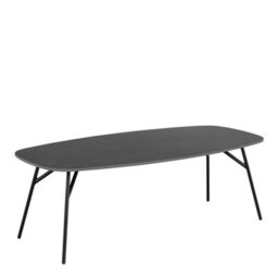 Wyld Haus Rosefern Black Ceramic Oblong Coffee Table - thumbnail 3