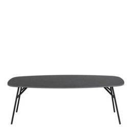 Wyld Haus Rosefern Black Ceramic Oblong Coffee Table - thumbnail 4