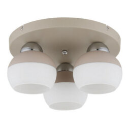 Luminosa Lighting Luminosa Ragusa Shade Cluster Ceiling Light Matt Sand 3X E27 - thumbnail 2