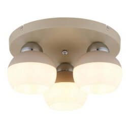 Luminosa Lighting Luminosa Ragusa Shade Cluster Ceiling Light Matt Sand 3X E27