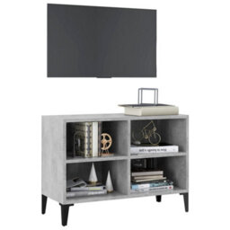 Berkfield Tv Cabinet With Metal Legs Concrete Grey 69.5X30X50 Cm - thumbnail 3