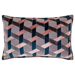 Paoletti Delano Velvet Jacquard Cushion Cover - thumbnail 1