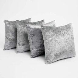 Ohs Luxury Crushed Velvet Set Of 4 Filled Cushions And Covers - thumbnail 3