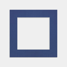 Ak Frames 60X60Cm Blue Picture Mounts To Fit 40X40Cm Aperture Size - Mount Board Only (No Frame Included) - thumbnail 1