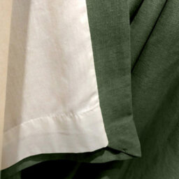 Fusion Sorbonne 100% Cotton Light Filtering Plain Dyed Bottle Green Eyelet Curtains - thumbnail 4