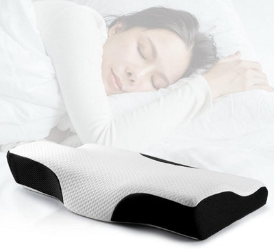 Perfect Orthopedic Pillow Memory Foam Pillow Contoured Cervical Neck Support Pillow For Side Sleeper Anti Snore & Neck Pain Relief - image 1