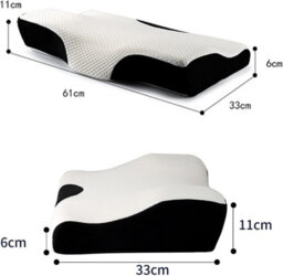 Perfect Orthopedic Pillow Memory Foam Pillow Contoured Cervical Neck Support Pillow For Side Sleeper Anti Snore & Neck Pain Relief - thumbnail 9
