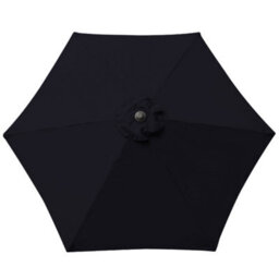 Sundaze 2.5M Black Garden Parasol Umbrella Sun Shade Canopy With Hand Crank Tilt Function - thumbnail 5