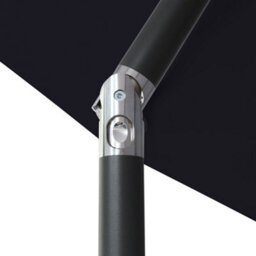 Sundaze 2.5M Black Garden Parasol Umbrella Sun Shade Canopy With Hand Crank Tilt Function - thumbnail 7