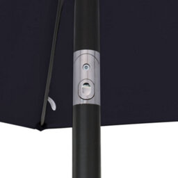 Sundaze 2.5M Black Garden Parasol Umbrella Sun Shade Canopy With Hand Crank Tilt Function - thumbnail 8
