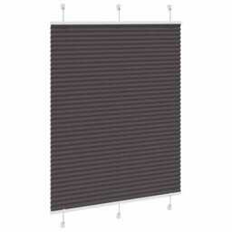 Berkfield Pleated Blind Black 110X150 Cm Fabric Width 109.4 Cm Polyester - thumbnail 3