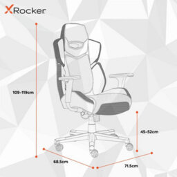 X Rocker Drogon Ergonomic Pc Office Gaming Chair - Black / Blue - thumbnail 9