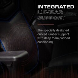 X Rocker Drogon Ergonomic Pc Office Gaming Chair - Black / Blue - thumbnail 5