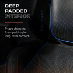 X Rocker Drogon Ergonomic Pc Office Gaming Chair - Black / Blue - thumbnail 4