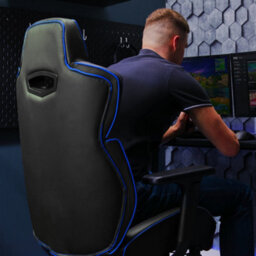 X Rocker Drogon Ergonomic Pc Office Gaming Chair - Black / Blue - thumbnail 7