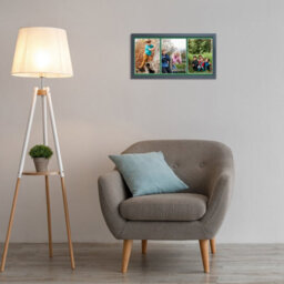AK Frames 16X8 Black Sleek Multi Photo Frame With Emerald Mount - Holds 3 Apertures (3X) 7X5 Photos - thumbnail 3