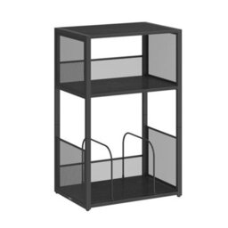 LEDREM Record Player Stand, 3-Tier Side Table, Vinyl Record Storage Up To 100 Albums, End Table For Living Room, Bedroom - thumbnail 3