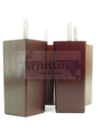 L&F 4X Replacement Furniture Legs Solid Wood 110mm High Sofas Chairs Settee Cabinets Legs M10 Tsp2055 - thumbnail 3