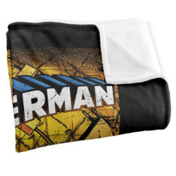 DC comics Superman Silky One Supersoft Blanket Black/multicoloured (One Size) - thumbnail 3