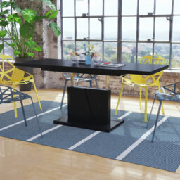 Heze Furniture Gala 2 In 1 Extending Coffee / Dining Table - Black - thumbnail 3